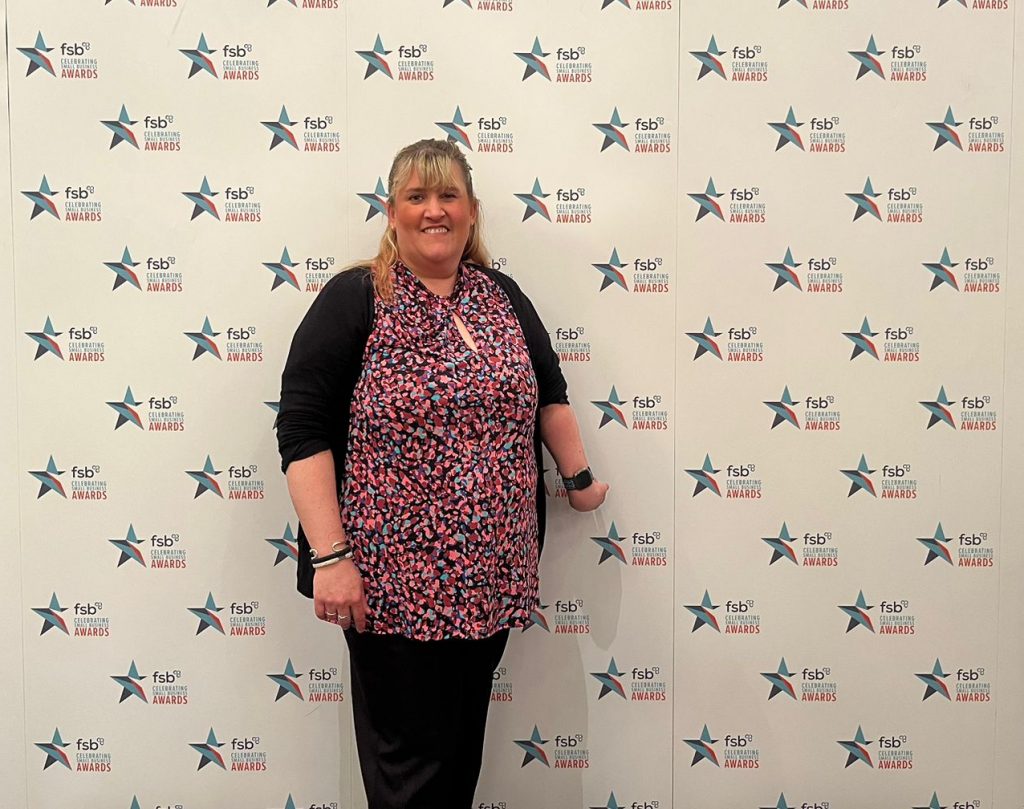 Picture of Claire Buckle of Ability Consultancy at the FSB Awards